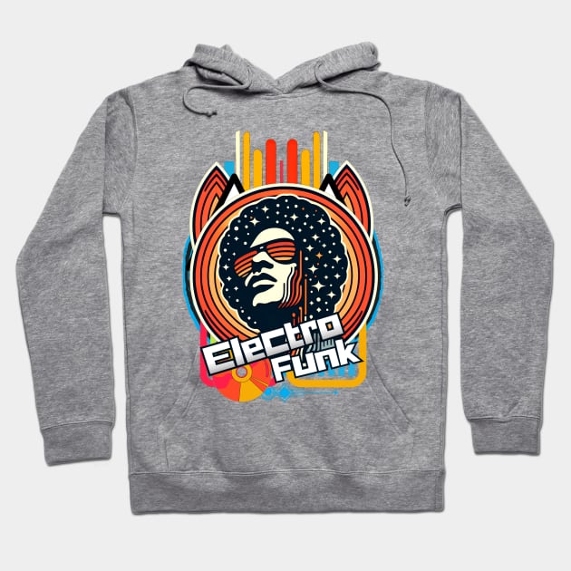 Retro Electro Funk Hoodie by Invad3rDiz